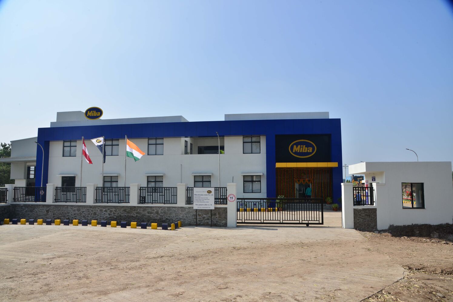 Front View of the Miba Drivetec India Location