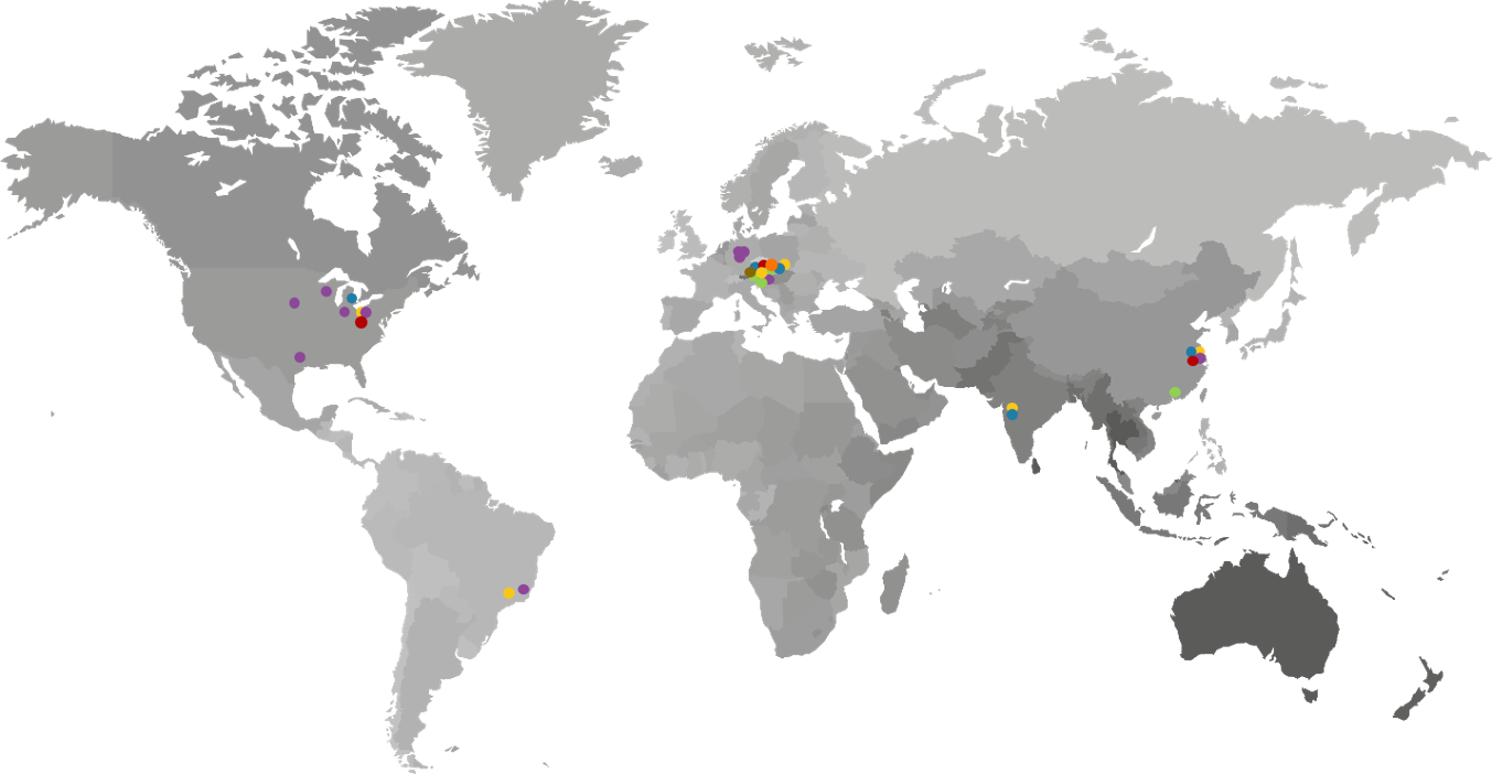 Miba sites worldwide