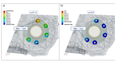 Comparision coated and uncoated part