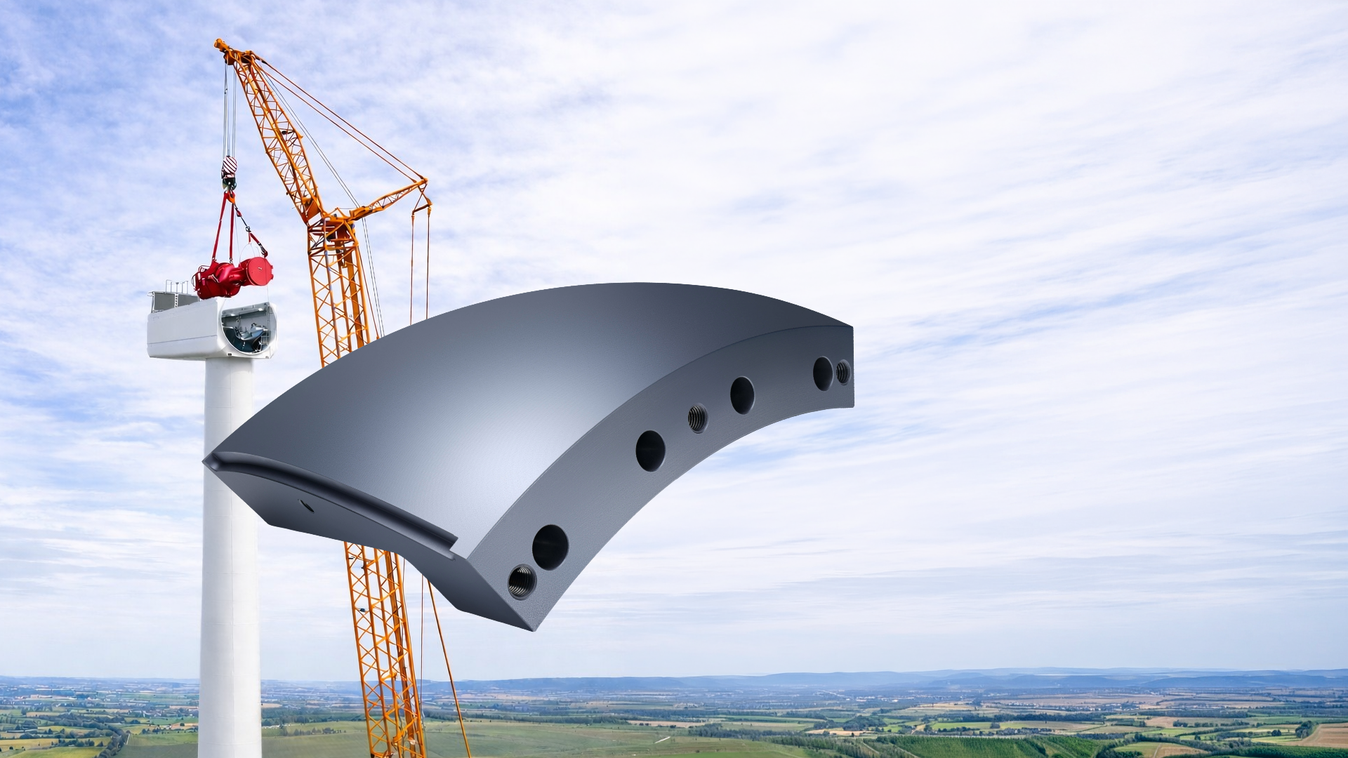 Hauptlager in  Windkraftanlagen (main bearings in wind turbines)